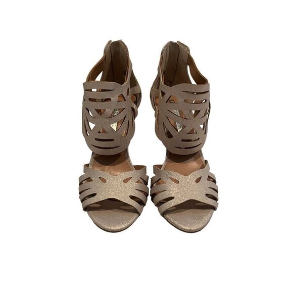 Audrey Brooke gold heels - Picture 1 of 7